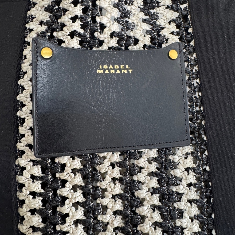 Isabel Marant Black and Cream Tote - Picture 2 of 6
